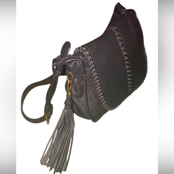 NEW HOBO BRIO CROSSBODY BAG BLACK LEATHER - Picture 5 of 16